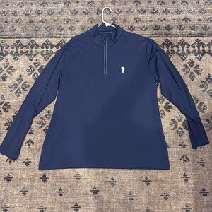 William Murray Golf Men's Long Sleeve Quarter-Zip Pullover Navy